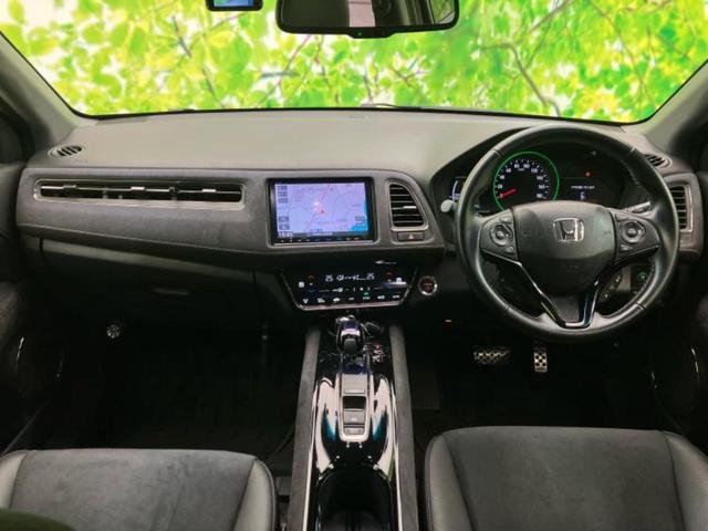 ヴェゼル ハイブリッドＲＳ・ホンダセンシング　保証書／純正　８インチ　ＳＤナビ／ホンダセンシング／シートヒーター　前席／シート　ハーフレザー／パーキングアシスト　バックガイド／ドライブレコーダー　前後／ヘッドランプ　ＬＥＤ　衝突被害軽減システム（4枚目）