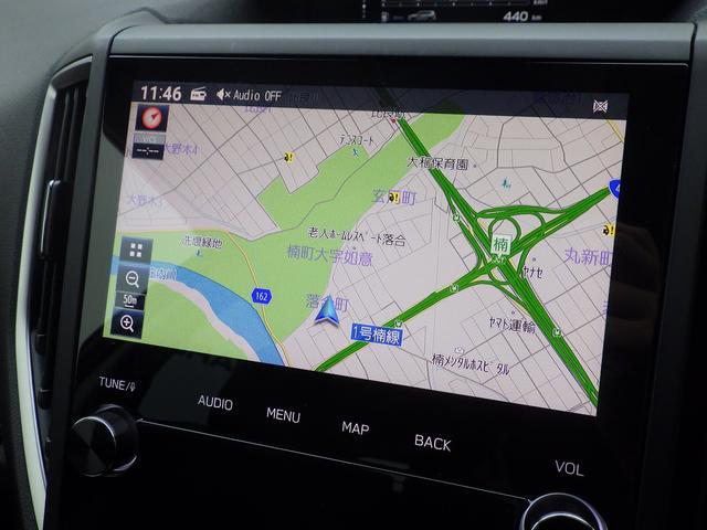 ディーラーオプションビルトインナビゲーション　見た目もすっきりしており、スバル認定Ｕ−ＣＡＲ保証の対象です！ＣＤ／ＤＶＤ／ブルートゥース／ＦＭ／ＡＭ。地図更新ソフト販売中！