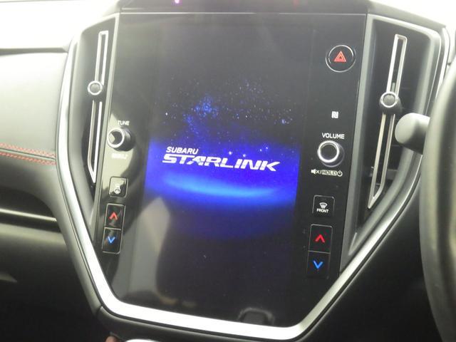 ナビを始め、車両やエアコンの設定、ＳＵＢＡＲＵ　ＳＴＡＲＬＩＮＫ、ラジオやテレビなどさまざまな機能を内蔵している１１．６インチセンターインフォメーションディスプレイ＆インフォテインメントシステム