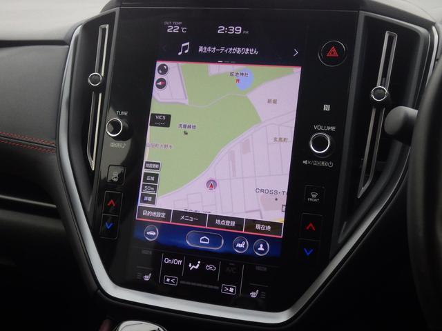 ナビを始め、車両やエアコンの設定、ＳＵＢＡＲＵ　ＳＴＡＲＬＩＮＫ、ラジオやテレビなどさまざまな機能を内蔵している１１．６インチセンターインフォメーションディスプレイ＆インフォテインメントシステム