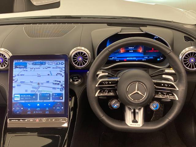 ＳＬ ＳＬ４３　１オーナー　電動赤幌　黒革　Ｂｕｒｍｅｓｔｅｒ　ＨＵＤ　ＡＣＣ　ナビ　ＢＴ　３６０°カメラ　レーダーセーフティ　Ｐシフト　Ｐシート　シートＨ　ベンチレーション　純正２０インチＡＷ　ＬＥＤ　ＥＴＣ（5枚目）