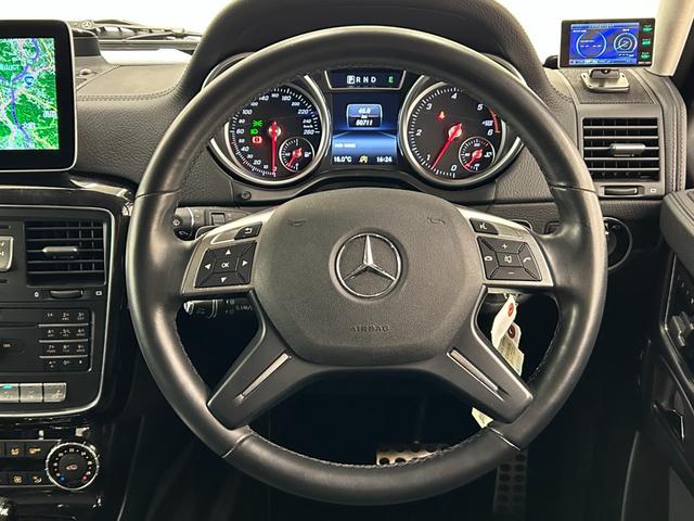 Ｇクラス Ｇ３５０ｄ　ラグジュアリーＰＫＧ　サンルーフ　黒革シート　純正ナビ　ＴＶ　リアカメラ　ｈａｒｍａｎｋａｒｄｏｎ　シートヒーター　パワーシート　ＡＣＣ　ＬＫＡ　ＢＳＭ　純正１８インチＡＷ　ＬＥＤヘッドライト（5枚目）