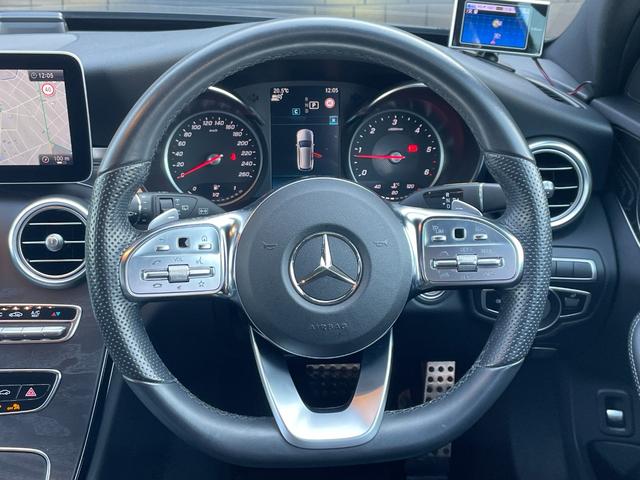 Cクラスステーションワゴン C220d ワゴンアバンギャルド AMGライン 黒革シート レーダーセーフティPKG ACC 純正ナビ バックカメラ フルセグTV シートヒーター パワーシート パワーバックドア カープレイ ドライブレコーダー ETC(13枚目)