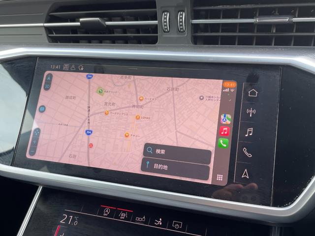 Ａ７スポーツバック ５５ＴＦＳＩクワトロ　デビューパッケージ　アシスタンスＰＫＧ　黒革シート　ＢＡＮＧ＆ＯＬＵＦＳＥＮ　純正ナビ　３６０度カメラ　フルセグＴＶ　パワーバックドア　ＡＣＣ　ＢＳＭ　ＬＫＡ　シートヒーター　パワーシート　バーチャルコックピット　ＥＴＣ（6枚目）