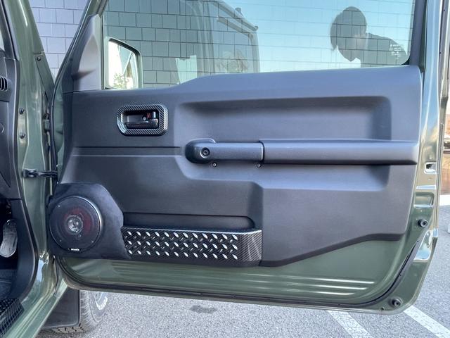 ジムニー ＸＬ　社外ステアリング　ルーフラッピング　シートカバー　社外ナビ　　フルセグＴＶ　シートヒーター　　ドライブレコーダー　ＥＴＣ（12枚目）