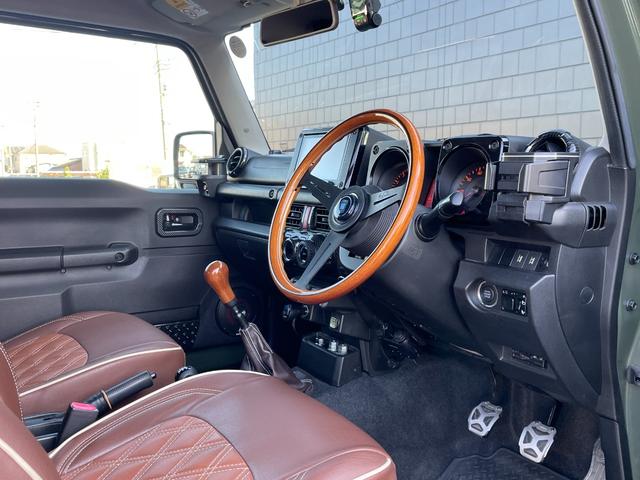 ジムニー ＸＬ　社外ステアリング　ルーフラッピング　シートカバー　社外ナビ　　フルセグＴＶ　シートヒーター　　ドライブレコーダー　ＥＴＣ（20枚目）