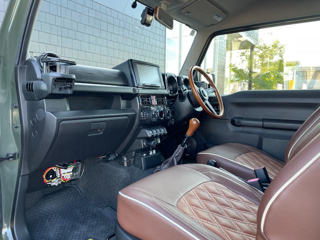 ジムニー ＸＬ　社外ステアリング　ルーフラッピング　シートカバー　社外ナビ　　フルセグＴＶ　シートヒーター　　ドライブレコーダー　ＥＴＣ（22枚目）