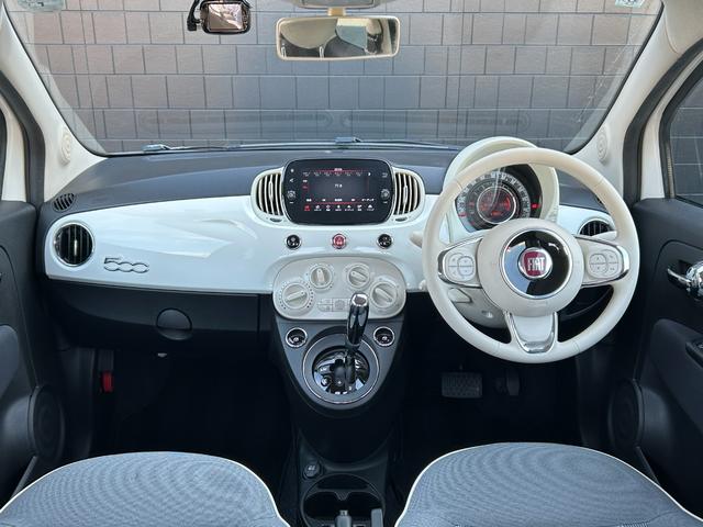 500 1.2 ポップ 純正ドライブレコーダー ワンオーナー車 ディスプレイオーディオ MTモード付AT フロントフォグランプ PS PW ETC(3枚目)