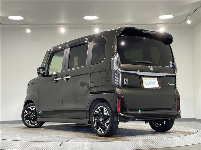 N-BOXカスタム G・Lターボホンダセンシング 純正ナビ 両側パワースライドドア レーダークルーズコントロール 衝突軽減ブレーキ シートヒーター ハーフレザー クリアランスソナー バックカメラ パドルシフト ビルトインETC LEDヘッドライト(19枚目)