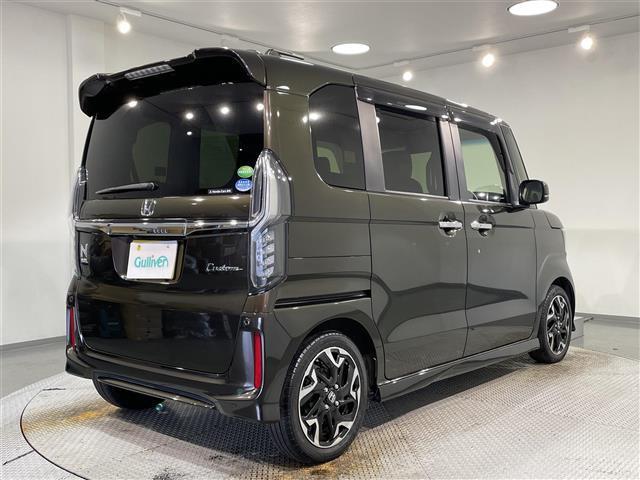 N-BOXカスタム G・Lターボホンダセンシング 純正ナビ 両側パワースライドドア レーダークルーズコントロール 衝突軽減ブレーキ シートヒーター ハーフレザー クリアランスソナー バックカメラ パドルシフト ビルトインETC LEDヘッドライト(42枚目)