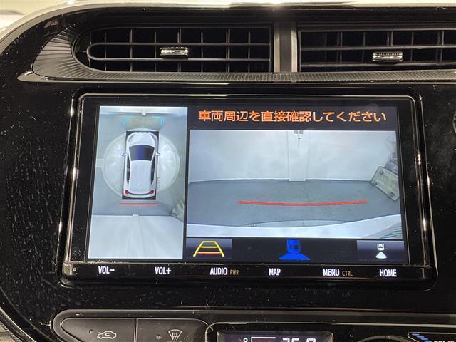 アクア Ｓスタイルブラック　純正９インチナビ　モデリスタ１５インチＡＷ　パノラミックビューモニター　トヨタセーフティセンス　衝突軽減ブレーキ　ＥＴＣ　ドライブレコーダー　クリアランスソナー　車線逸脱警報　オートマチックハイビーム（3枚目）