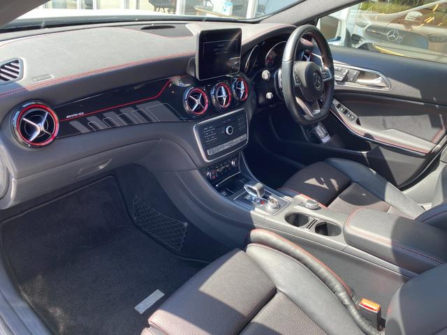 ＧＬＡクラス ＧＬＡ４５　４マチック　パノラマＳＲ　ＲＳＰ　ＡＣＣ　ＬＫＡ　ＢＳＭ　純正ナビ　Ａｐｐｌｅｃａｒｐｌａｙ　地デジ　Ｂｌｕｅｔｏｏｔｈ　Ｂカメラ　黒革　シートＨ　Ｐバックドア　ＬＥＤ　Ａライト　ステアＳ　純１９ＡＷ　ＥＴＣ（12枚目）