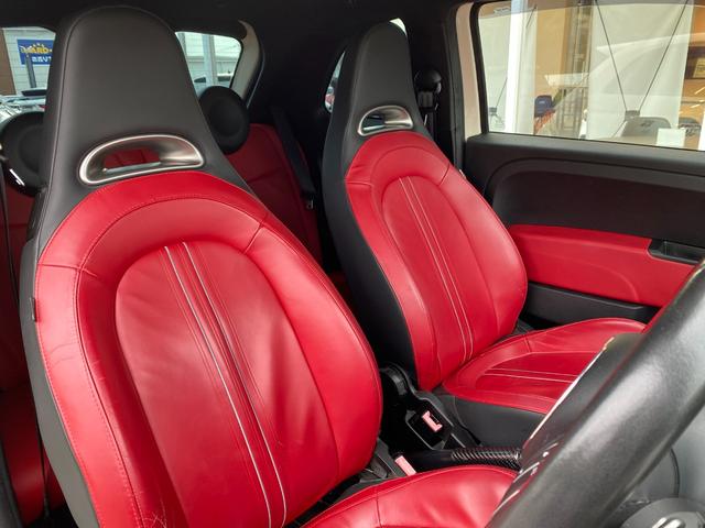 アバルト595 ツーリズモ ナビ 地デジ Bカメラ 社外テール(純正有)カーボンインテリア リアソナー ETC 赤革シート HIDヘッドライト キーレス(11枚目)