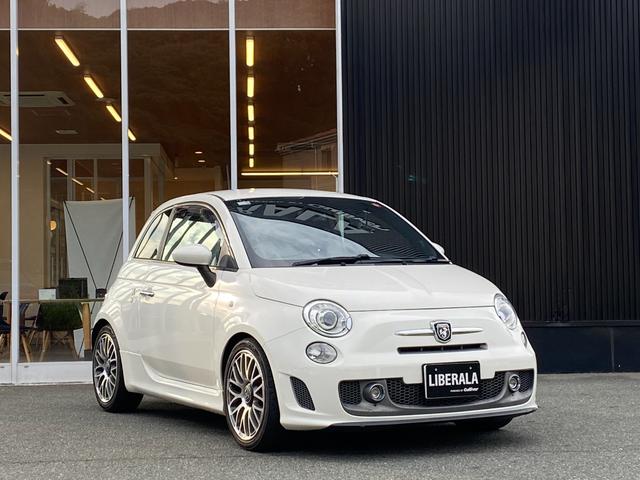 アバルト595 ツーリズモ ナビ 地デジ Bカメラ 社外テール(純正有)カーボンインテリア リアソナー ETC 赤革シート HIDヘッドライト キーレス(17枚目)