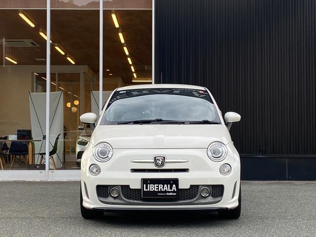 アバルト595 ツーリズモ ナビ 地デジ Bカメラ 社外テール(純正有)カーボンインテリア リアソナー ETC 赤革シート HIDヘッドライト キーレス(19枚目)