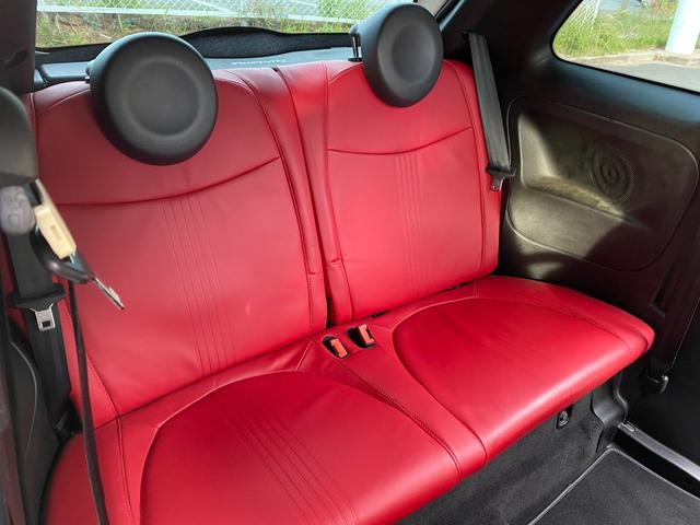 アバルト595 ツーリズモ ナビ 地デジ Bカメラ 社外テール(純正有)カーボンインテリア リアソナー ETC 赤革シート HIDヘッドライト キーレス(51枚目)