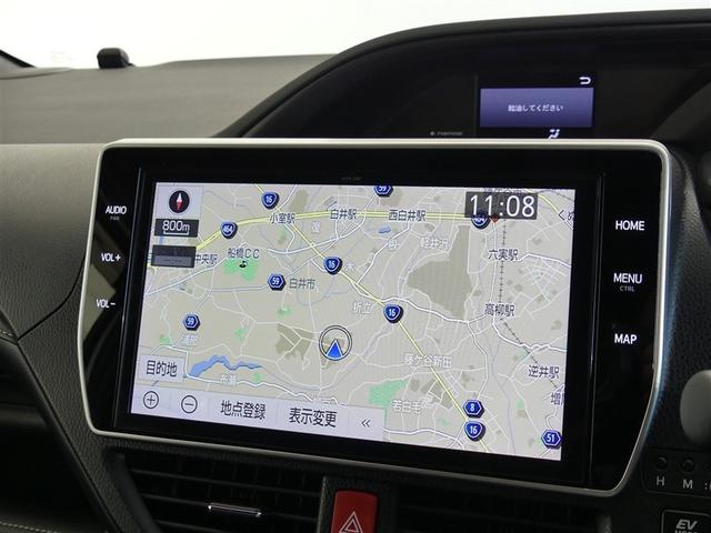 エスクァイア ハイブリッドGiプレミアムパッケジブラックテーラード フルセグ メモリーナビ 後席モニター バックカメラ 衝突被害軽減システム ETC 両側電動スライド LEDヘッドランプ 3列シート ワンオーナー DVD再生 記録簿 乗車定員7人 ナビ&TV CD(9枚目)