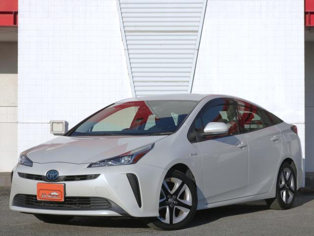 プリウス Ｓ　後期型・トヨタセーフティセンス・Ｂｌｕｅｔｏｏｔｈ接続・黒革調シートカバー・スマートキー・ツーリング用１７インチアルミ・バックカメラ・追従クルコン・ドラレコ・コーナーセンサー・ＬＥＤヘッドライト（28枚目）