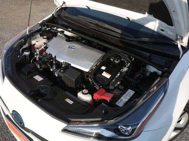 プリウス Ｓ　後期型・トヨタセーフティセンス・Ｂｌｕｅｔｏｏｔｈ接続・黒革調シートカバー・スマートキー・ツーリング用１７インチアルミ・バックカメラ・追従クルコン・ドラレコ・コーナーセンサー・ＬＥＤヘッドライト（35枚目）