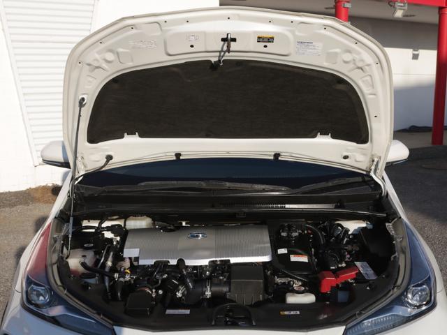 プリウス Ｓ　後期型・トヨタセーフティセンス・Ｂｌｕｅｔｏｏｔｈ接続・黒革調シートカバー・スマートキー・ツーリング用１７インチアルミ・バックカメラ・追従クルコン・ドラレコ・コーナーセンサー・ＬＥＤヘッドライト（36枚目）