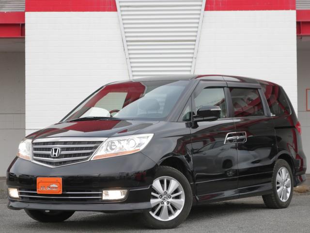 エリシオンプレステージ SG 両側電動スライドドア・ハーフレザーシート・バックカメラ・クルーズコントロール・キーレス・オートA/C・ETC・木目調パネル・HIDヘッドライト・ドアバイザー・純正17インチアルミ・ウィンカーミラー(27枚目)