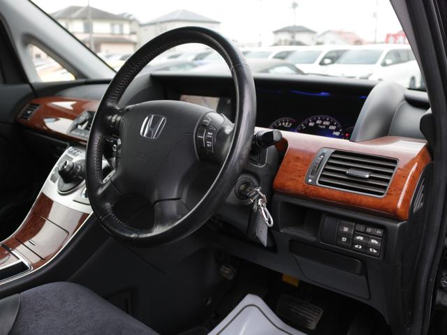 エリシオンプレステージ SG 両側電動スライドドア・ハーフレザーシート・バックカメラ・クルーズコントロール・キーレス・オートA/C・ETC・木目調パネル・HIDヘッドライト・ドアバイザー・純正17インチアルミ・ウィンカーミラー(37枚目)