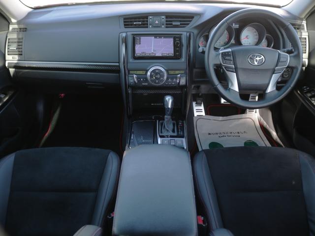 マークＸ ２５０Ｇ　Ｓパッケージ　Ｇ’ｓ　Ｇ’ｓ専用エアロ／ハーフレザーシート／１９インチアルミ／サス＆ショック・Ｂｌｕｅｔｏｏｔｈ接続・Ｂカメラ・Ｂｌｕｅｔｏｏｔｈ接続・ＳＤナビ・フルセグ・クルコン・ドラレコ・パドルシフト・プッシュスタート（4枚目）