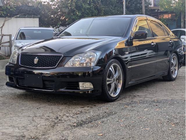 クラウン アスリート 60thスペシャルエディション 全席パワーウインドウ 電動格納ミラー スマートキー HID ETC 純正HDDナビ バックカメラ オートクルーズ ダウンサス 社外18AW(2枚目)