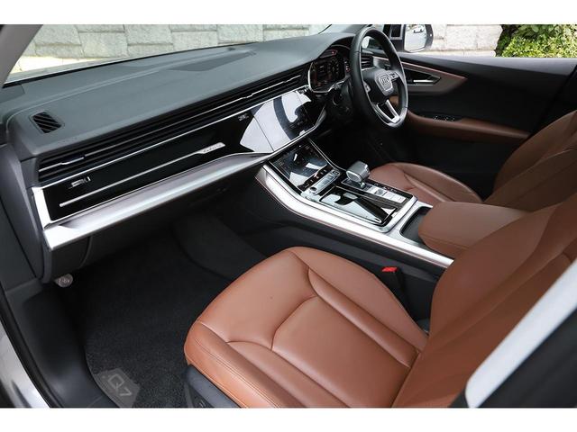 Q7 55TFSIクワトロ 7シーターPKG プレミアムPKG ブラウン革 パノラマサンルーフ OP21インチAW パワークロージングドア レーザーライト(39枚目)