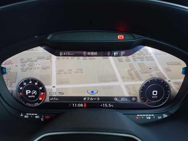 ＴＴクーペ Ｓラインコンペティション　１５０台限定特別仕様車　後期型　マトリクスＬＥＤライト　純正１９インチＡＷ　レッドキャリパー　ブラック大型リアスポイラー　バーチャルコクピット（１２．３インチ液晶メーター）　ＭＭＩナビゲーション（13枚目）