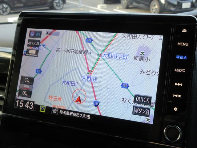 N-BOXカスタム G・EXターボホンダセンシング ※立体駐車場操作誤りによるルーフ交換 ワンオーナー Bluetooth接続 純正ナビゲーション バックカメラ CD/DVD(7枚目)