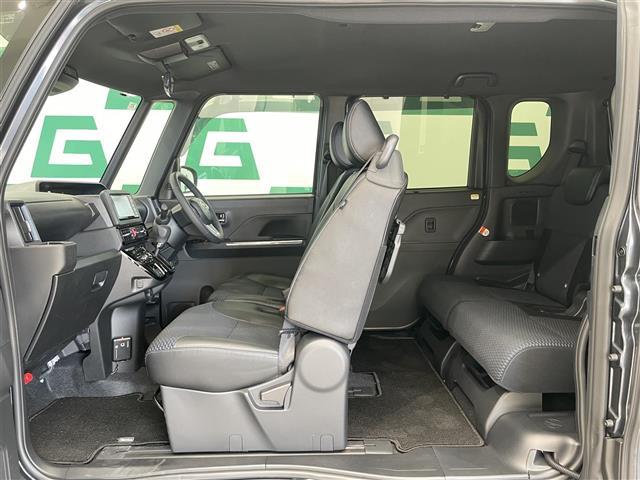 タント カスタムＲＳ　禁煙車　社外ナビ　Ｂカメラ　ハーフレザーシート　両側パワスラ　スマアシ　電動パーキングブレーキ　オートブレーキホールド　スマートキー　プッシュスタート　ＥＴＣ　オートマチックハイビーム　本革巻きステア（28枚目）