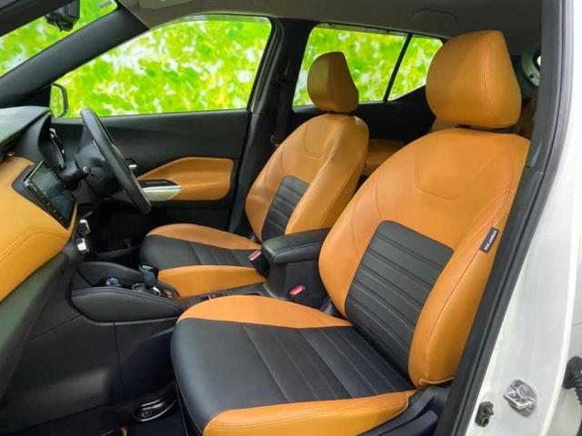 キックス Ｘツートーンインテリアエディション　新品タイヤ／保証書／純正　９インチ　ＳＤナビ／インテリジェントルームミラー／衝突安全装置／シートヒーター　前席／アラウンドビューモニター／車線逸脱防止支援システム／シート　合皮／プロパイロット　禁煙車（7枚目）