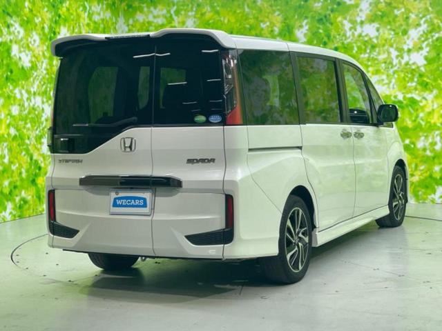 ステップワゴンスパーダ スパーダクールスピリット・ホンダセンシング　新品タイヤ／保証書／純正　９インチ　ＳＤナビ／フリップダウンモニター　純正　１１インチ／ホンダセンシング／両側電動スライドドア／シートヒーター／車線逸脱防止支援システム／シート　ハーフレザー　ＥＴＣ（3枚目）