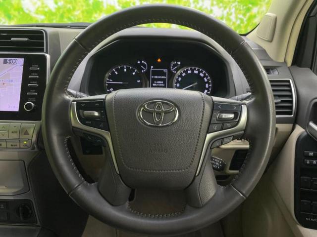 ランドクルーザープラド ４ＷＤ　ＴＸ　Ｌパッケージマットブラックエディション　サンルーフ／保証書／純正　ＳＤナビ／衝突安全装置／シートヒーター／車線逸脱防止支援システム／シート　フルレザー／ヘッドランプ　ＬＥＤ／ＥＴＣ／ＥＢＤ付ＡＢＳ／横滑り防止装置／クルーズコントロール（13枚目）