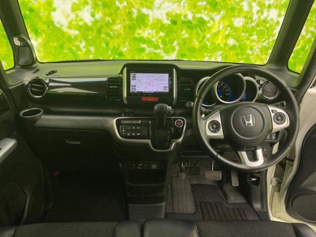 Ｎ－ＢＯＸカスタム Ｇ・ターボＬパッケージ　保証書／純正　ＳＤナビ／両側電動スライドドア／シート　ハーフレザー／ヘッドランプ　ＨＩＤ／Ｂｌｕｅｔｏｏｔｈ接続／ＥＴＣ／ＥＢＤ付ＡＢＳ／横滑り防止装置／アイドリングストップ／クルーズコントロール（4枚目）