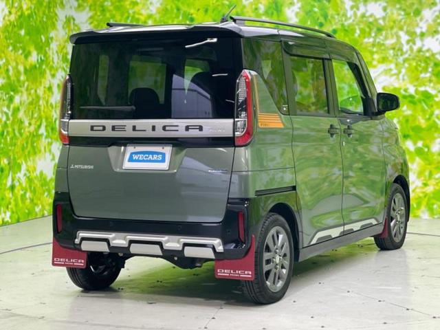 デリカミニ 4WD Tプレミアム 新品タイヤ/保証書/純正 9インチ SDナビ/デジタルルームミラー/イーアシスト(ミツビシ)/両側電動スライドドア/シートヒーター/マルチアラウンドモニター/車線逸脱防止支援システム ターボ 4WD(3枚目)