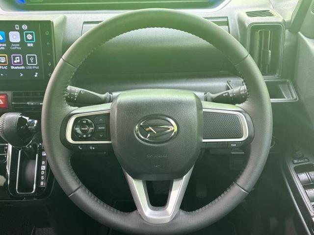 タント カスタムＲＳ　新品タイヤ／保証書／ディスプレイオーディオ９インチ／スマートアシスト（トヨタ・ダイハツ）／両側電動スライドドア／シートヒーター　前席／車線逸脱防止支援システム／シート　ハーフレザー　バックカメラ　ＴＶ（14枚目）