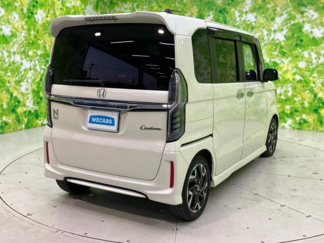 N-BOXカスタム G・Lターボホンダセンシング 新品タイヤ/保証書/社外 8インチ SDナビ/ホンダセンシング/両側電動スライドドア/車線逸脱防止支援システム/シート ハーフレザー/ドライブレコーダー 社外/ヘッドランプ LED ターボ DVD再生(3枚目)