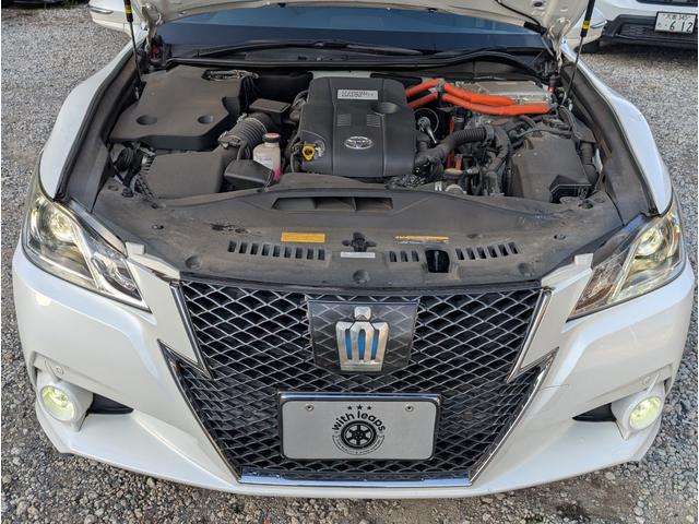 クラウンハイブリッド アスリートＳ　ユーザー様買取車　ワンオーナー　純正ナビゲーション　バックカメラ　フルセグテレビ　オートエアコン　ＬＥＤヘッドライト　ＥＴＣ　プッシュスタート　スマートキー（56枚目）