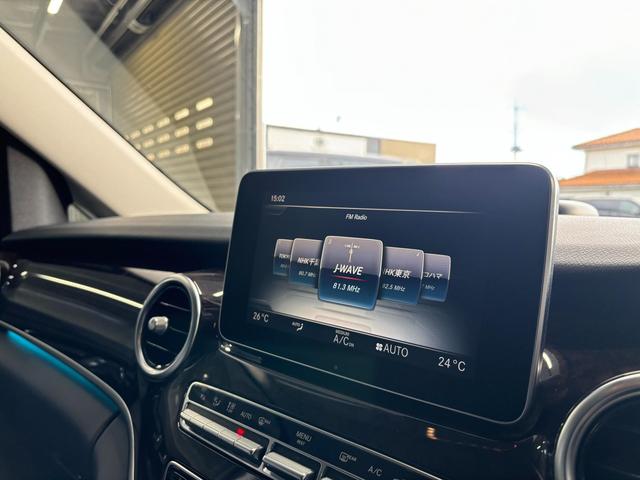 Vクラス V220d アバンギャルド ロング ディーゼルターボ 純正18インチ5ツインスポークAW(グロスブラック塗装) パナメリカーナstyleフロントグリル(グロスブラック仕上げ) 黒革 360度カメラ 純正ナビTV ETC スペアキー(26枚目)