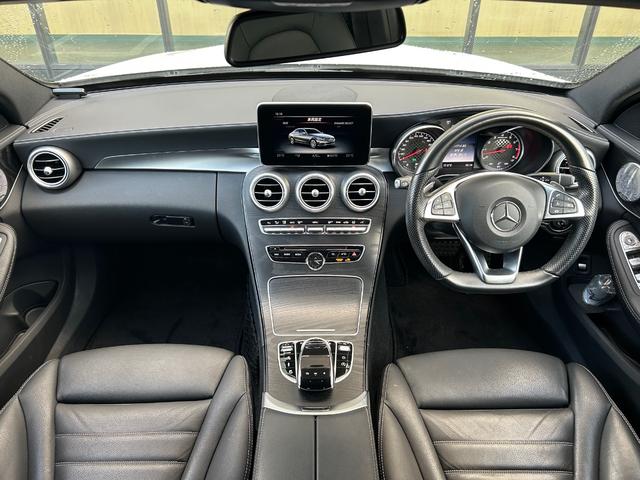 Cクラス C43 4マチック エクスクルーシブPKG BurmesterサウンドエアバランスPKG 黒革シート シートヒーター 衝突軽減ブレーキ アダプティブクルーズコントロール ブラインドスポットモニター レーンキープアシスト(4枚目)