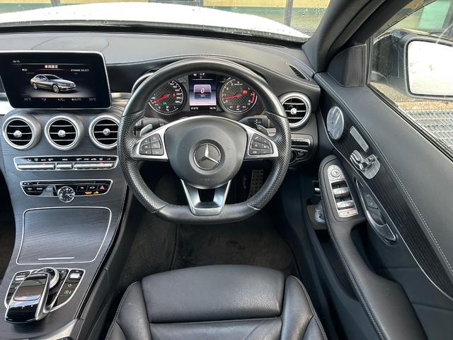 Cクラス C43 4マチック エクスクルーシブPKG BurmesterサウンドエアバランスPKG 黒革シート シートヒーター 衝突軽減ブレーキ アダプティブクルーズコントロール ブラインドスポットモニター レーンキープアシスト(5枚目)