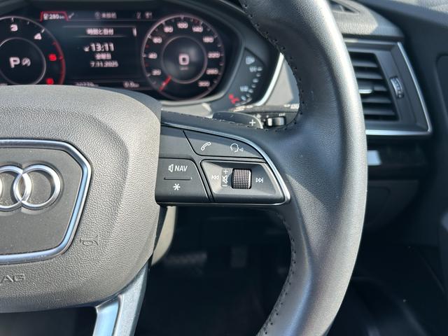 Q5 40TDIクワトロ スポーツ 黒革シート シートヒーター 衝突軽減B ACC ブラインドスポットモニター レーンキープアシスト 純正ナビ フルセグTV AppleCarPlay 360カメラ クリアランスソナー 電動リアゲート(13枚目)
