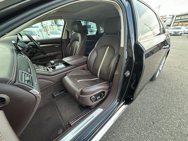 A8 4.0TFSIクワトロ サンルーフ 茶革シート シートベンチレーション マッサージシート リアエンターテイメント 純正ナビ フルセグTV 360カメラ クリアランスソナー オートトランク LEDライト 2列目リクライニング(45枚目)