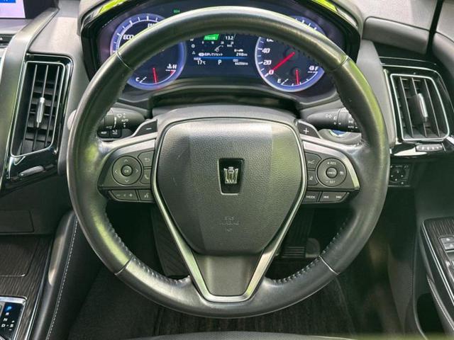 クラウンハイブリッド S Cパッケージ 保証書/純正 HDDナビ/衝突安全装置/シートヒーター 前席/車線逸脱防止支援システム/シート フルレザー/パーキングアシスト バックガイド/ドライブレコーダー 純正 革シート 衝突被害軽減システム(14枚目)