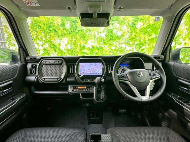 ハスラー タフワイルドターボ　純正　９インチ　メモリーナビ／セーフティサポート（スズキ）／シートヒーター　前席／全方位モニター／車線逸脱防止支援システム／パーキングアシスト　バックガイド／ヘッドランプ　ＬＥＤ　ターボ　全周囲カメラ（4枚目）