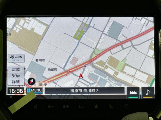 ハスラー タフワイルドターボ　純正　９インチ　メモリーナビ／セーフティサポート（スズキ）／シートヒーター　前席／全方位モニター／車線逸脱防止支援システム／パーキングアシスト　バックガイド／ヘッドランプ　ＬＥＤ　ターボ　全周囲カメラ（9枚目）
