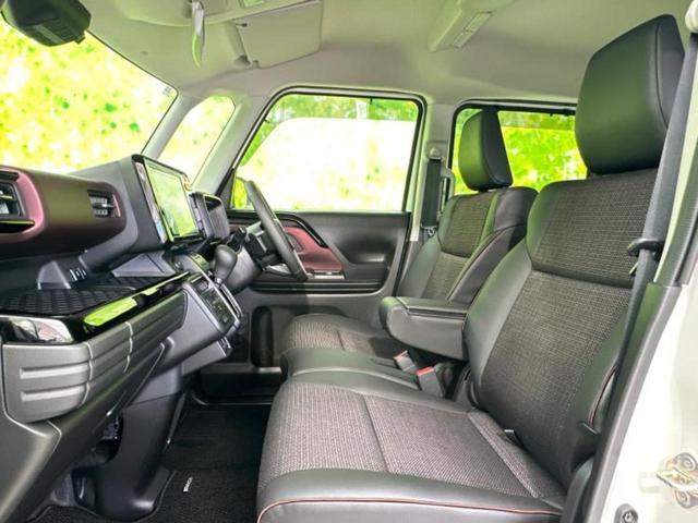 スペーシアカスタム ハイブリッドＸＳターボ　保証書／純正　９インチ　ＳＤナビ／セーフティサポート（スズキ）／両側電動スライドドア／シートヒーター　前席／全方位モニター用カメラ／車線逸脱防止支援システム／シート　ハーフレザー　ターボ　全周囲カメラ（5枚目）