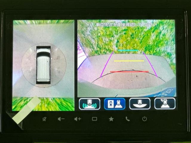 スペーシアカスタム ハイブリッドＸＳターボ　保証書／純正　９インチ　ＳＤナビ／セーフティサポート（スズキ）／両側電動スライドドア／シートヒーター　前席／全方位モニター用カメラ／車線逸脱防止支援システム／シート　ハーフレザー　ターボ　全周囲カメラ（12枚目）